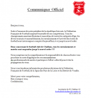 Communiqué officiel
