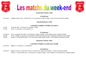 Planning match FC CHALLANS