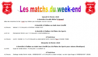 Planning match FC CHALLANS