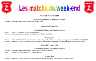 Planning match FC CHALLANS